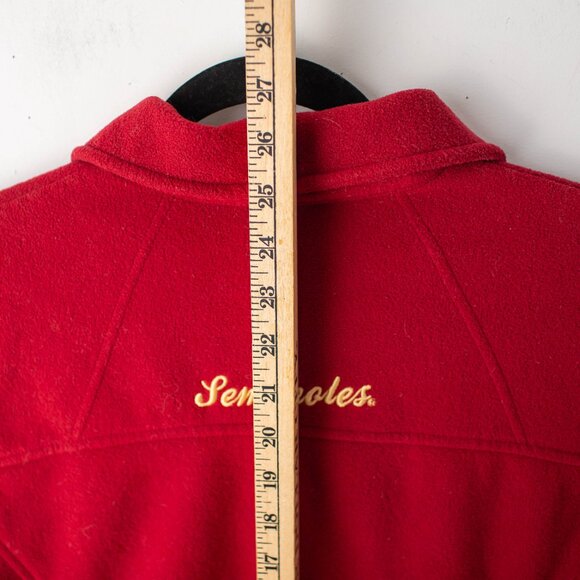 Columbia FSU Small Fleece Jacket Florida State Seminoles Red Full Zip - Picture 8 of 9